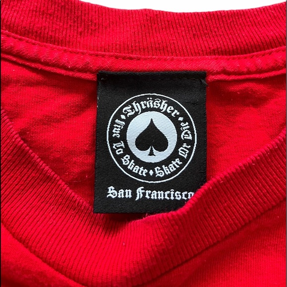 Medium Red Thrasher Magazine Shirt - Picture 3 of 3